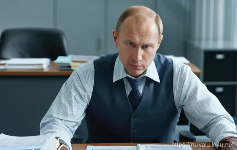 감정평가사 취업시장 동향 - **Prompt:** A dynamic, confident female Russian appraiser, in her mid-30s, dressed in a sharp, moder...