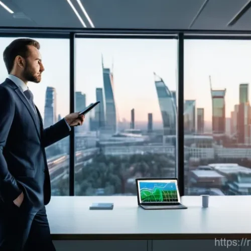 감정평가사의 시장조사 방법 - **Prompt 1: "The Analyst's Insight"**
    "A modern, well-lit office interior with large windows sho...