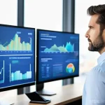 감정평가사와 관련된 해외 사례 - A highly detailed, professional image of a male real estate appraiser, mid-30s, standing in a sophis...