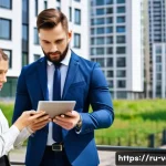 감정평가 이론과 실무 차이 - A professional real estate appraiser conducting a detailed property evaluation in a modern Russian u...