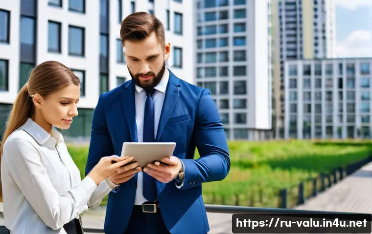 감정평가 이론과 실무 차이 - A professional real estate appraiser conducting a detailed property evaluation in a modern Russian u...